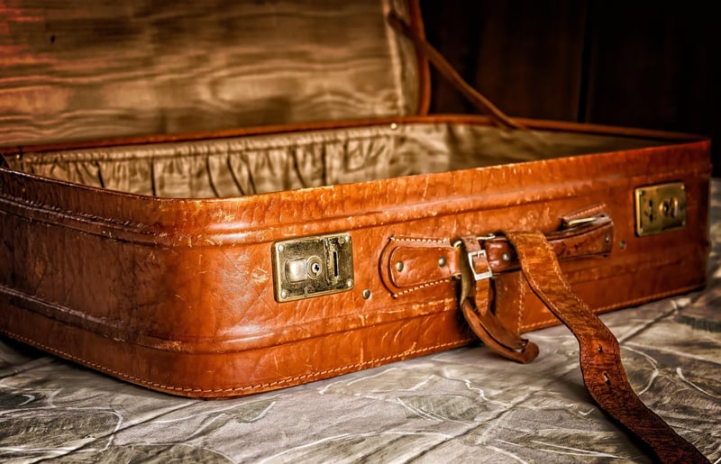 luxury travel suitcase
